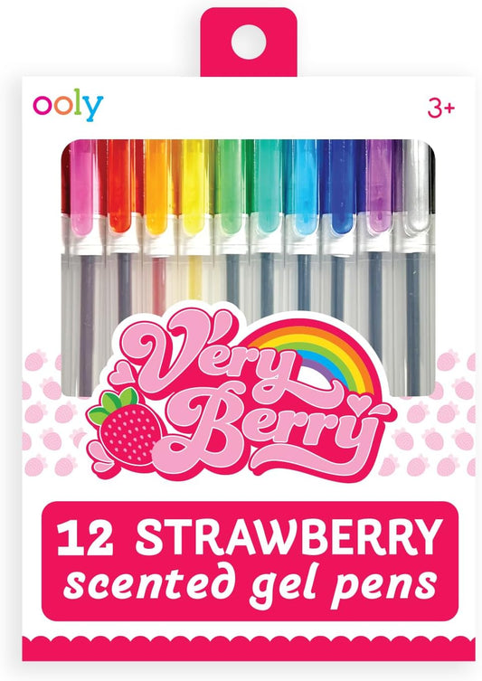 Ooly Scented Yummy Yummy Glitter Gel Pens Set of 12-1.00mm NIB Scented Glitter Pens for Kids and Adults, Art and Stationery Supplies