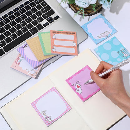 9 Pads Wildflower Sticky Notes 3x3 Inch Cute Self Stick Notepads Notes Adhesive Memo Pad Office Decor Gifts for Students School Teacher Meeting Office Supplies