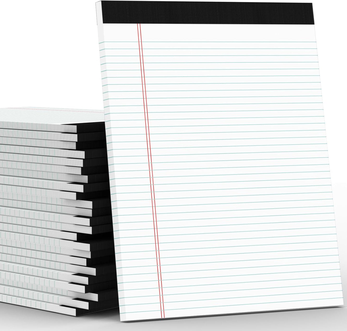 Note Pads 5x8, Narrow Ruled Legal Pad, Multicolor Small Notepads, 30 Sheet/notepad, 8 Pack Colored Legal Pads, Pink Legal Pad, Purple Notepad, Perforated Lined Note Pads for Study, Office, To-Do Lists