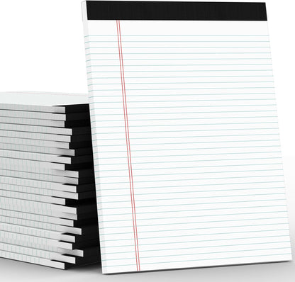 Note Pads 5x8, Narrow Ruled Legal Pad, Multicolor Small Notepads, 30 Sheet/notepad, 8 Pack Colored Legal Pads, Pink Legal Pad, Purple Notepad, Perforated Lined Note Pads for Study, Office, To-Do Lists
