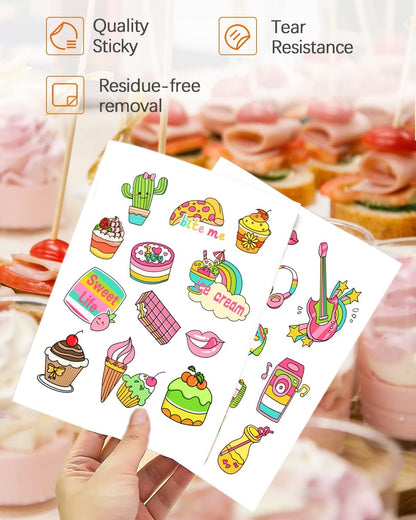 QYH Printable Vinyl Sticker Paper for Inkjet & Laser Printer - Matte White Waterproof, 50 Sheets Vivid Colors, Compatible with Cricut, Silhouette, Ideal for Small Business & DIY- 8.5"x11"