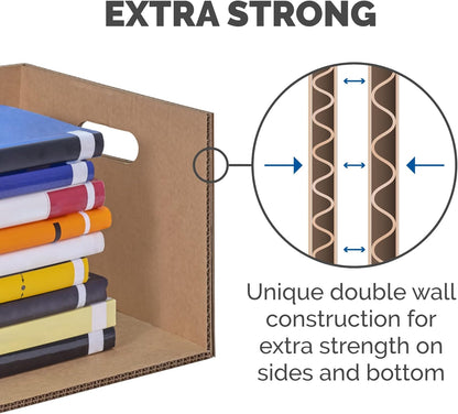 Bankers Box Small Classic Moving Box, 10-Pack, Reinforced Handles, Tape-Free Assembly, 15 x 12 x 10 Inches (7714901)