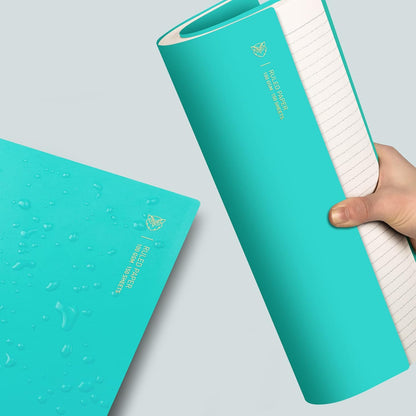 EMSHOI A5 Spiral Notebook College Ruled Lined Journal, Small 5.7" X 8.22", 300 Pages/150 Sheets, 100gsm Thick Paper, Waterproof Hardcover, for Office School Women Men Work Writing Notes, Blue