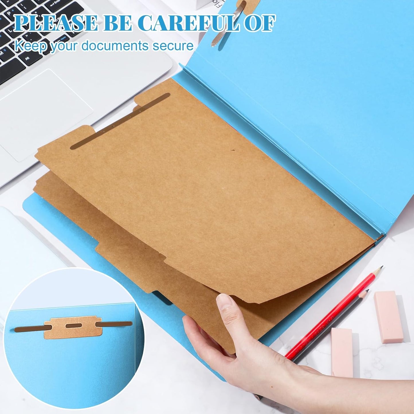Skyygemm 12 Pcs Classification Folders Letter Size Bulk - 2 Dividers Pressboard File Folder with 3. 5 Inch Expansion, 2 Prongs Fastener, Heavy Duty Office File Organizer for Teacher Medical (Hot Pink)
