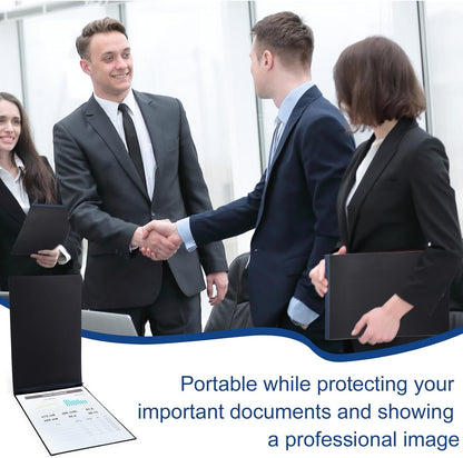 Fullhawl 10 Pcs Vertical Pressboard Report Cover 11x17 Pressboard Binder Folder with Metal Prong Presentations Portfolio Binder, 3'' Capacity to Neatly Bind Reports, Proposals(Black,11 x 17 Inch)