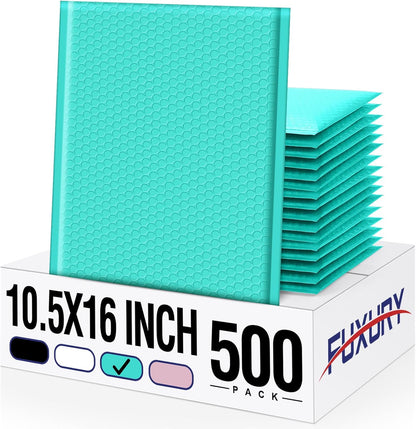 Fuxury Bubble Mailers 10.5x16 Inch 40 Pack Self Seal Padded Envelopes Waterproof Mailing Envelopes Bubble Padded Cushioning Padded Mailers Bubble Bags for Packaging Small Business Large #5 Black