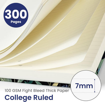 Lined Spiral Notebook Journal for Work, 300 Pages Thick B5 (7.1"x10") College Ruled Journal for Women & Writing, Hardcover Notebook for Note Taking, Perfect for Office Home School Supplies, Purple