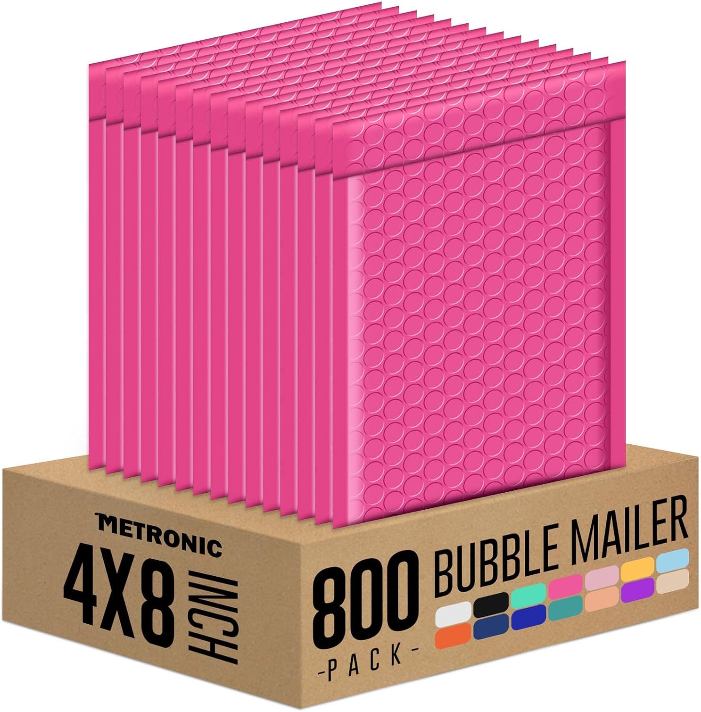 Metronic Bubble Mailers 6x10 Inch 100 Pack Black Usable Size 6x9" Opaque Padded Envelopes Waterproof Bubble Envelopes Cushioning Mailer for Small Business Mailing Makeup Jewelry Gifts