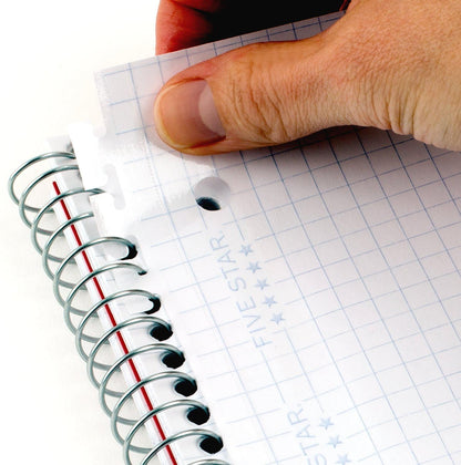 Five Star Loose Leaf Paper, Graph Ruled Insertable Notebook & Binder Filler Paper, 8-1/2" x 11", Reinforced T-Tabs, 75 Sheets (170180)