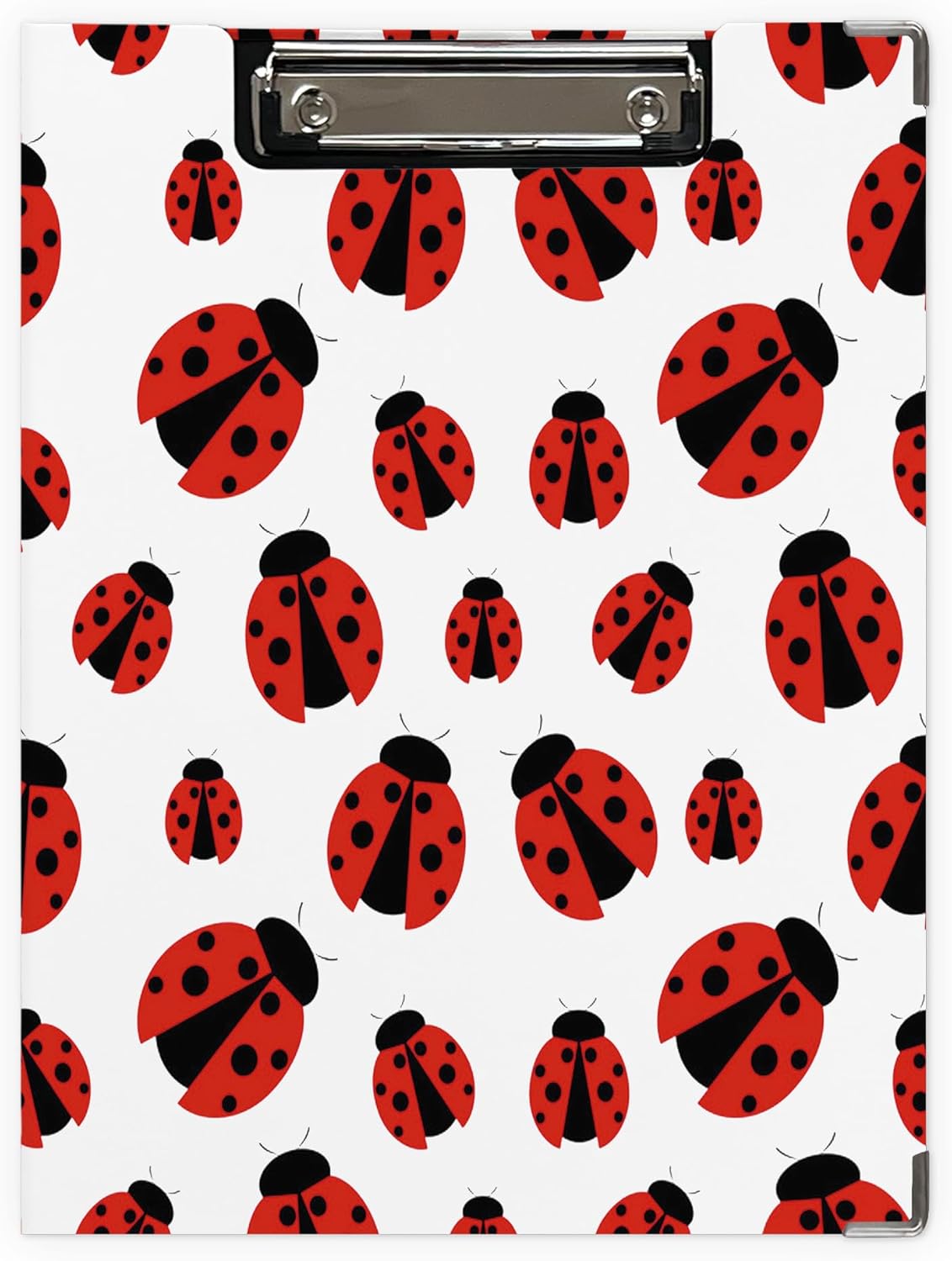 Trendy Black Leopard Print Clipboard Folio with Storage for Office Classroom, Preppy Dark Cheetah Print Padfolio with Metal Clip for Nurses Teachers Students Women Men, 12.4x9.25 in