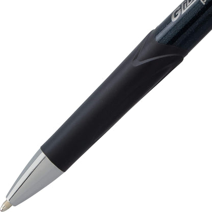 Pentel Glidewrite Signature Ballpoint Pen, (1.0mm) Medium, White Barrel, Blue Ink, Pack of 3 (BX930WBP3C)