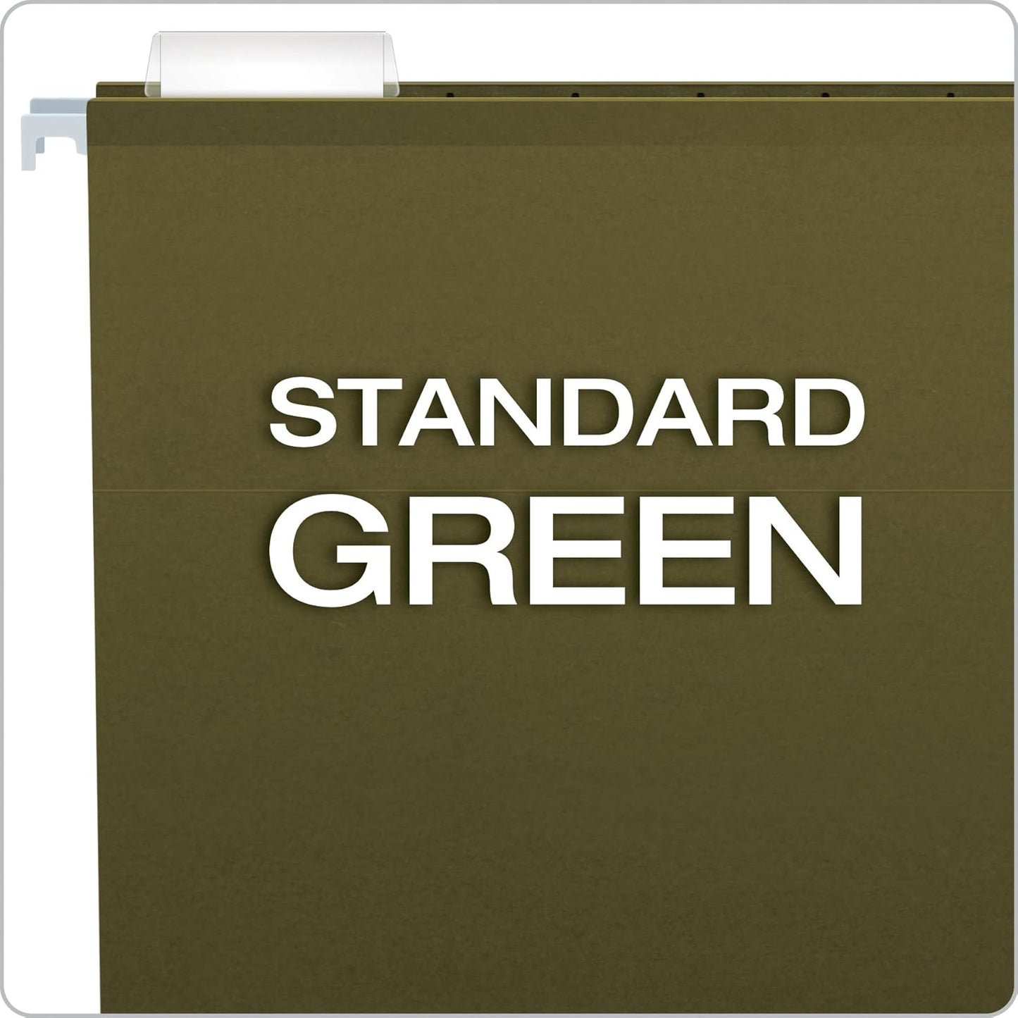 Pendaflex Extra Capacity Reinforced Hanging File, 3", Legal Size, Standard Green, 1/5 Cut, 25/BX (04153x3)