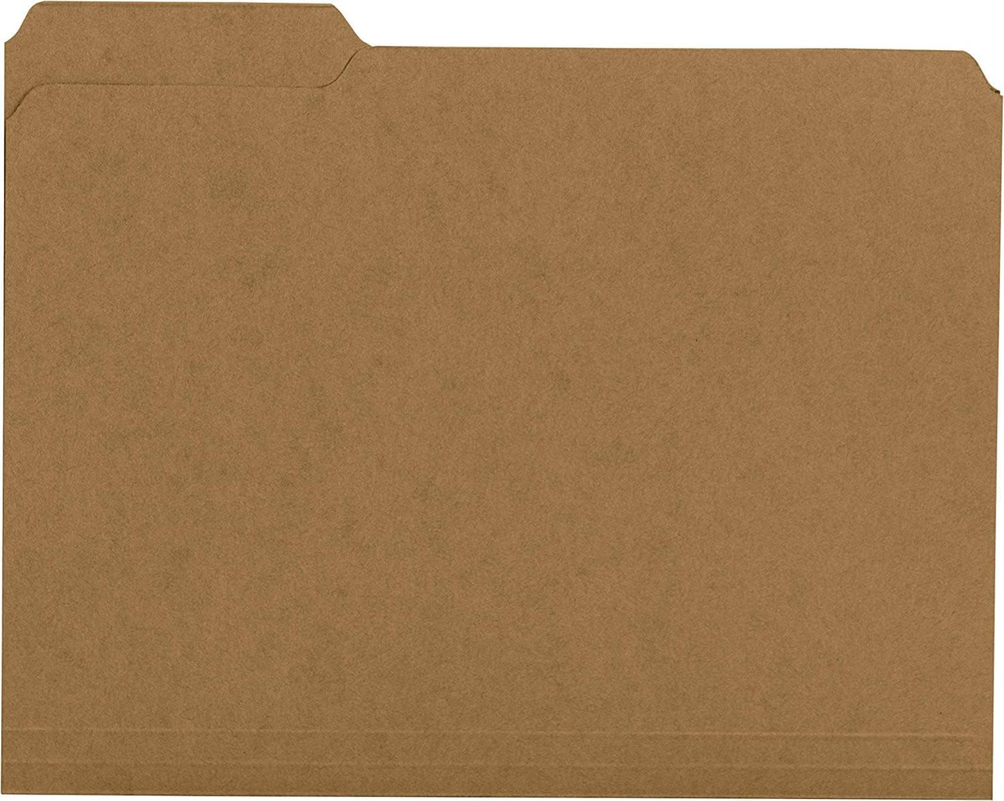 The File King 1/3 Cut File Folders Letter Size - 100 Pack | Manilla Folders 8.5 x 11 | Assorted 3 Tabs | Heavy Duty 11-Point Fiber | Made in USA | Undercut Front Style | Easy Labeling & Organization