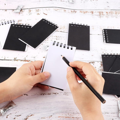 Hooqict 24 Pack Small Pocket Notebook Mini Notebooks Bulk Small Spiral Notepads with 8 Colors, Memo Note Pads for Kids, Work, Office, School, 3.9 x 2.4 Inches