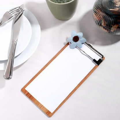 Epakh 20 Pcs Mini Clipboard Small Clipboards Wooden Half Page Clipboard Wood Check Presenters Kids Clipboards for Restaurant School Waitress Guest Server Books Menu Holder, 8 x 4 Inch