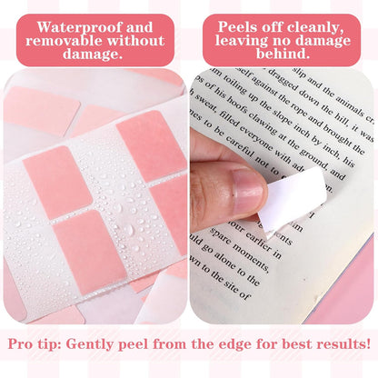 300 Pcs Pink Sticky Index Note Book Tabs, Writable Self-Adhesive Page Tabs, Practical Book Flags for Page Marking, File Classification, Daily Reading Sorting Needs, Essential Study Accessories