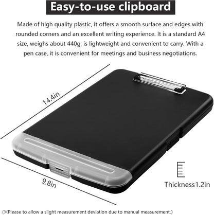 SFLHHDM Purple Clipboard, Clip Boards 8.5x11, Teacher Clipboards with Storage, Plastic Clipboard with Pen Holder, Clipboards Storage for Women Teachers Work, School & Office Supplies