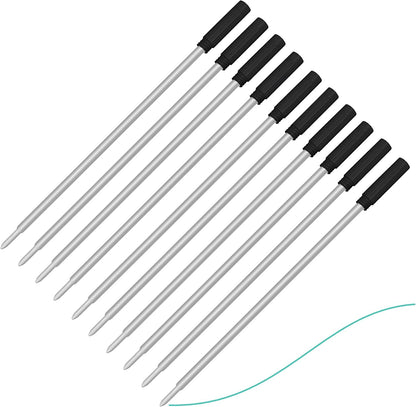Pen Savings Ballpoint Pen Refills for Cross Pens, Medium Point 1.0mm, Frictionless Flow Smooth Writing, 10 Pack (Purple)