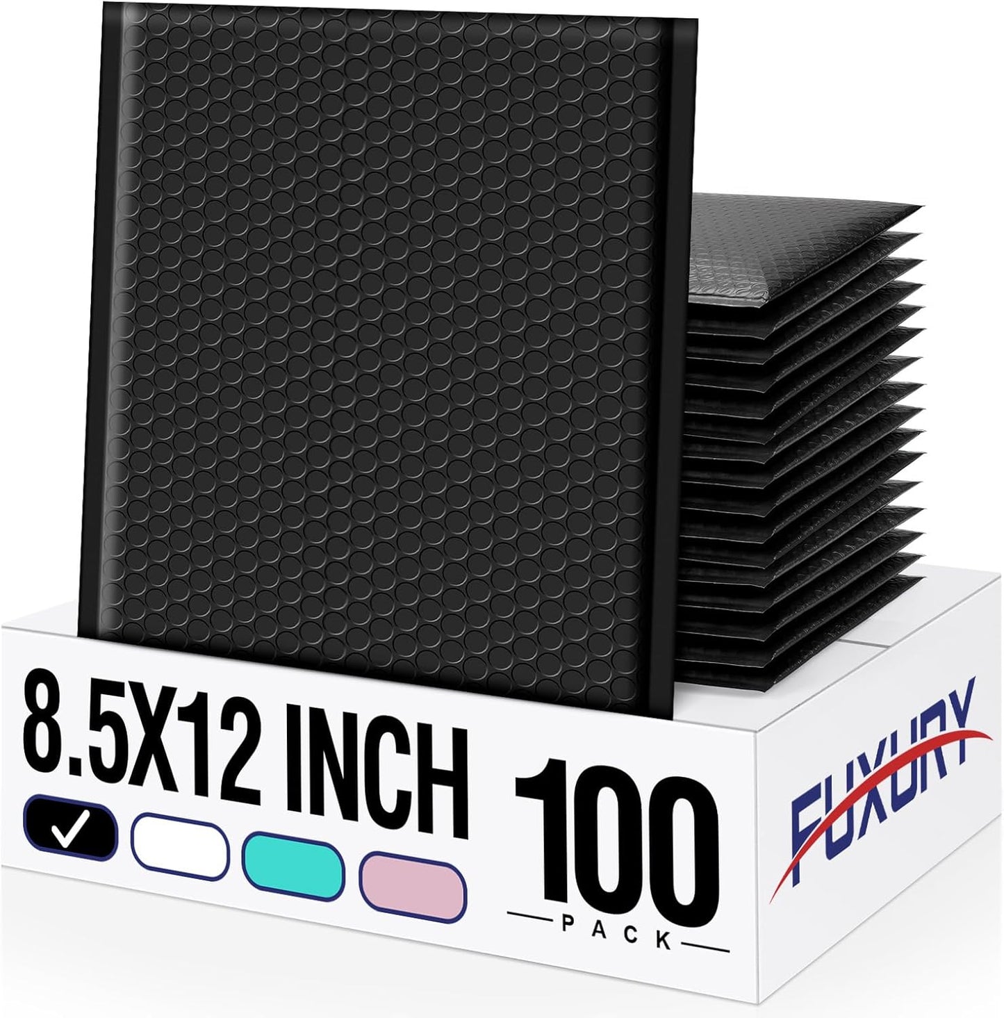 Fuxury Bubble Mailers 10.5x16 Inch 40 Pack Self Seal Padded Envelopes Waterproof Mailing Envelopes Bubble Padded Cushioning Padded Mailers Bubble Bags for Packaging Small Business Large #5 Black