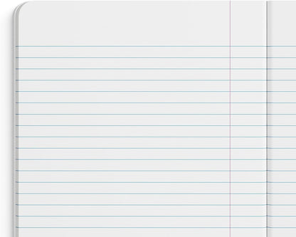 STAPLES Poly Composition Notebook, 9.75” x 7.5”, Wide Ruled, 70 Sheets, Assorted Colors