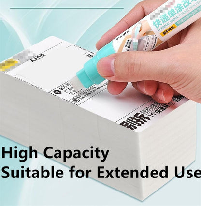 Thermal Label Correction Marker With Mini Box Cutter Cute, Thermal Paper Eraser, Privacy Information Coverage Fluid Liquid, For Documents, Labels, Packages, Shipping Addresses (2PCS)