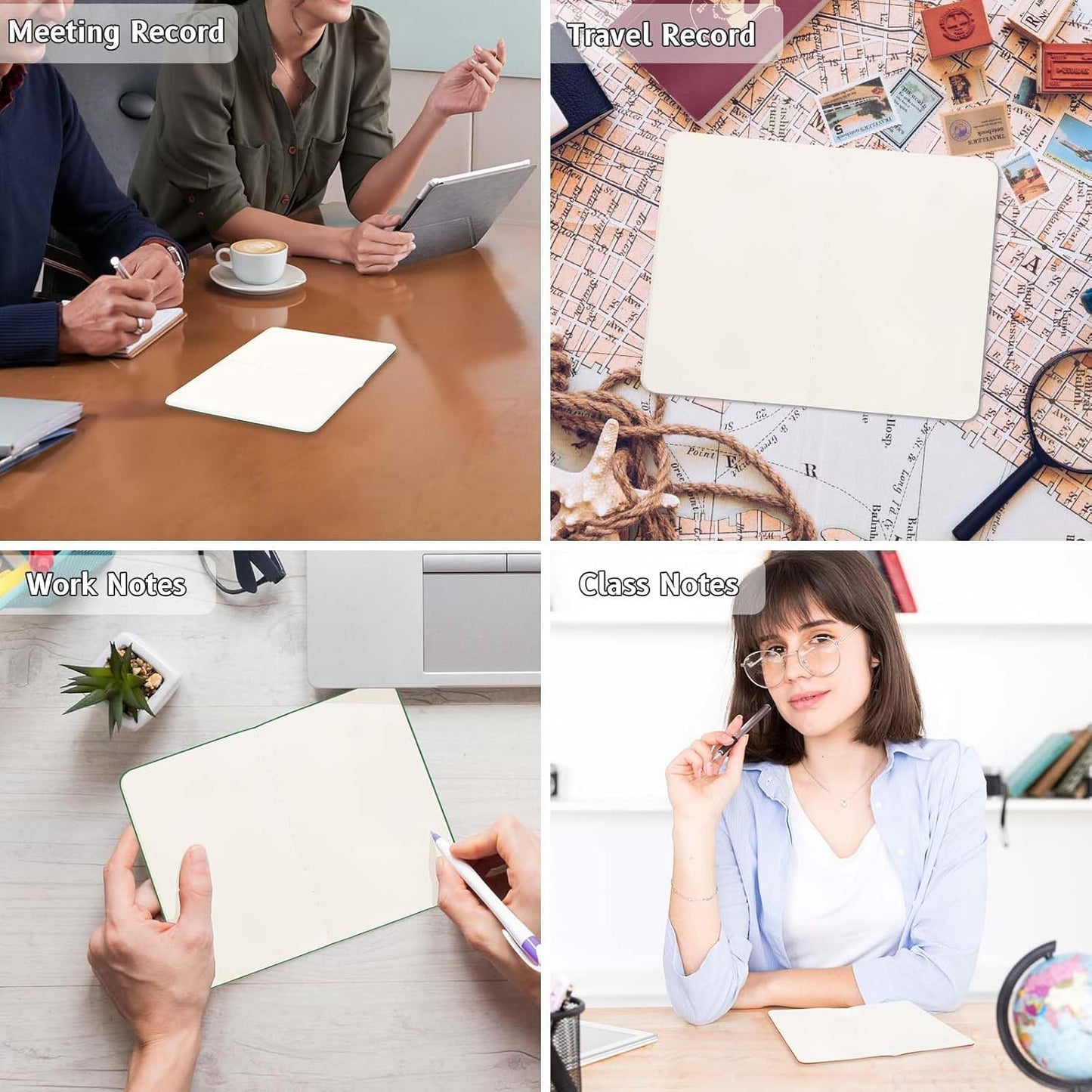 Oucaru 48PCS Pocket Notebook, 3.5" x 5.5", 8 Color, 52 Pages Blank Notebook Mini Notebook Journal, Small Notebook Memo Notepad for Students, Traveler, School Supplies