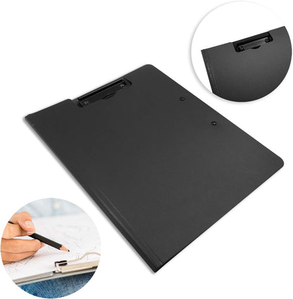 souG 2 PCS Clipboard Foldable,360°Cover Folder Clipboard Plastic Clipboards with Double Low Profile Clip,File Folder Storag Clipboards for A3 A4 Paper, Clip Boards for Office School Supplies(Pink)