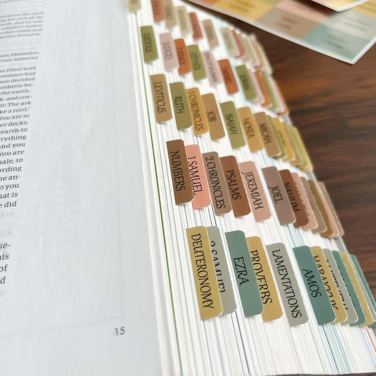 Thinkor- Repositionable Bible Tabs, 66 Pink Theme Laminated Tabs for Women, Thinkor for Study Bible