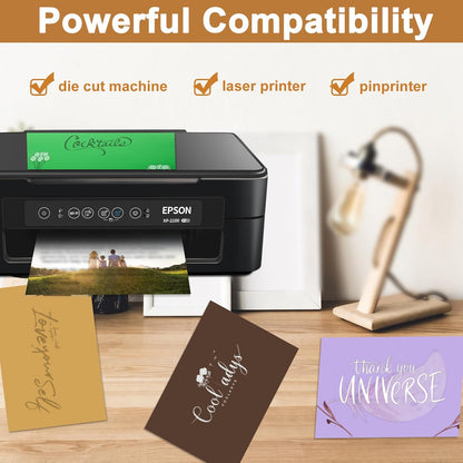 Silunkia 40 Sheets Gold Shimmer Cardstock 8.5 x 11 Certificate Paper, 75lb Craft Paper Card Stock for Cards Making, Birthday Decorations, Wedding Invitations, Greeting Cards