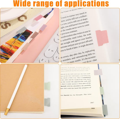 20 Sheets/240 Pieces Sticky Index Tabs, Double Sided Book Page Markers Tabs Blank Monthly Tabs Writable Sticky Notes Flags Self Adhesive Planner Stickers for Labeling (Bohemia)