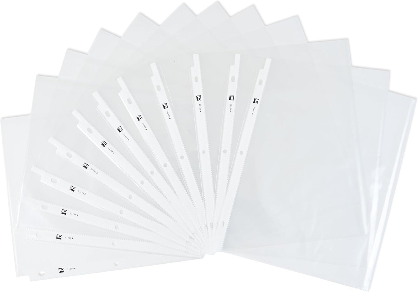 Charles Leonard Sheet Protectors, Top Loading with Binder Holes, 2 Mils Economy Weight, Letter Size, Clear, 15-Pack (48115)