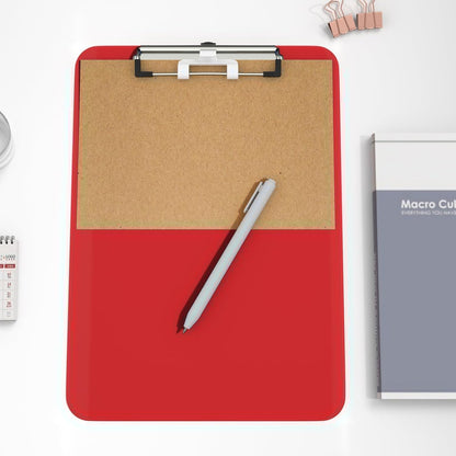 Hongri Plastic Clipboard, White 8.5x11" Clipboard, A4 Letter Size Clipboards for Nurses, Students, Office and Women, Clipboard with Pen Holder and Low Profile Clip, Size 12.5 x 9 Inch(White)