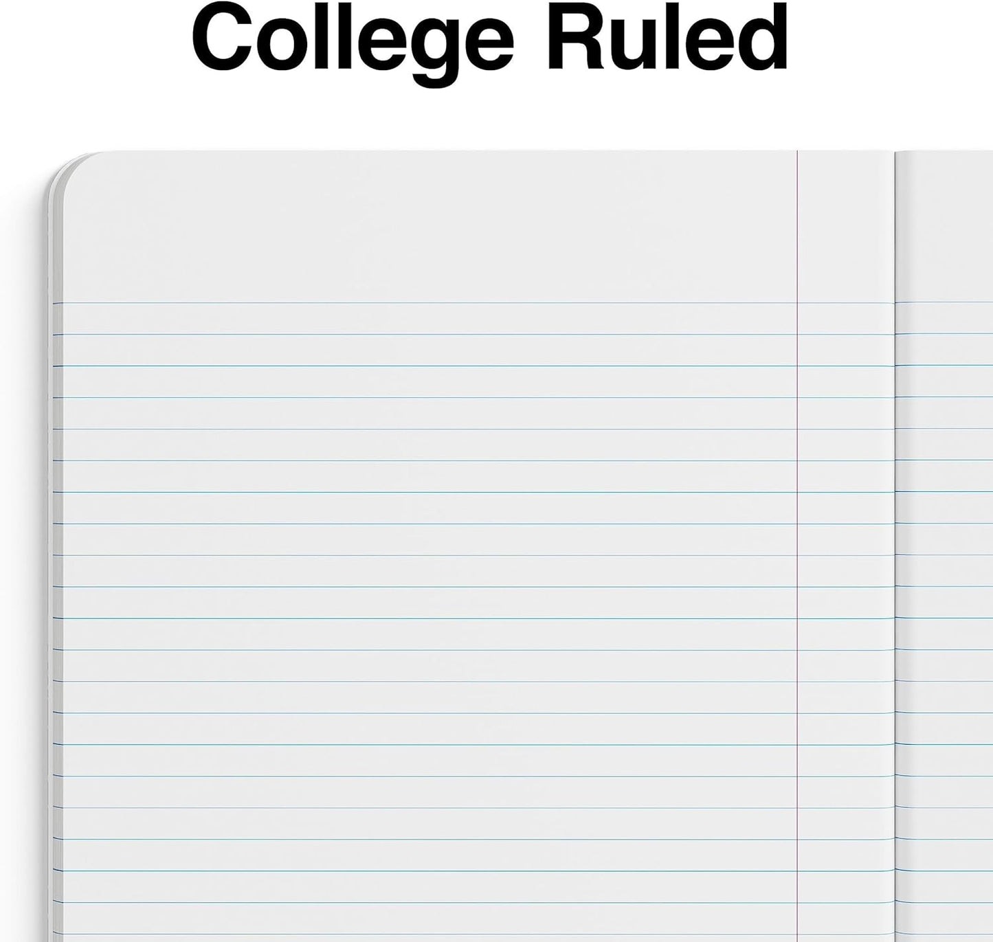 STAPLES Composition Notebook, 9.75” x 7.5”, College Ruled, 100 Sheets, Assorted Colors, 48/Carton
