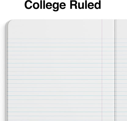 STAPLES Composition Notebook, 9.75” x 7.5”, College Ruled, 100 Sheets, Assorted Colors, 48/Carton