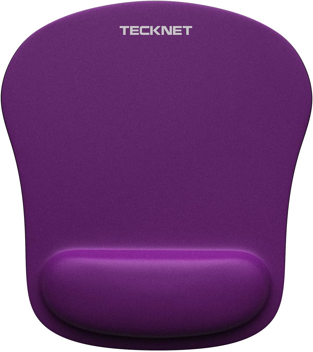 TECKNET Mouse Pad with Wrist Support, Ergonomic Gaming Mouse Pad Pain Relief, Portable Comfortable Mousepad for Computer, Laptop, Office, Home and Travel, Non-Slip Base, Waterproof Surface, Black