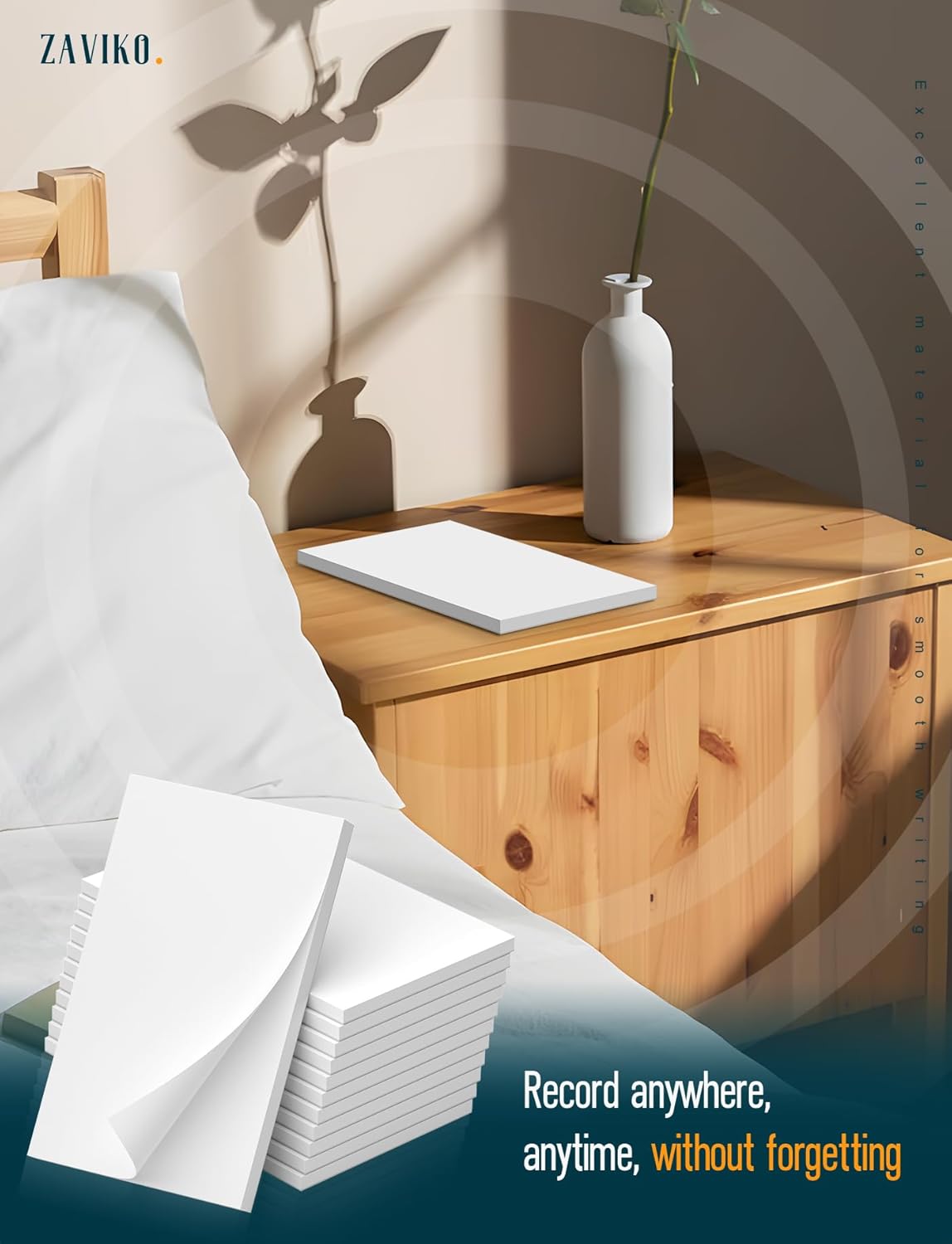 Note Pads 4x6, 6 Pack Mini Blank Notepad 4x6, Small Notepads 4x6 Paper Pads, Scratch Pads 4x6 Small Pads of Paper, Memo Pads 4x6, White Server Note Pad Paper, Small Pocket Notebook 4x6, 50 Sheets/Pad