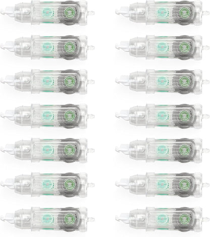 Refillable Retractable Correction Tape Refill, 12 Pack Correction Tape Refills Easy to Use Applicator, Pen Shaped Applicator Refills for School Office Journal Wrong Writing Instant Correct (Pack, 12)