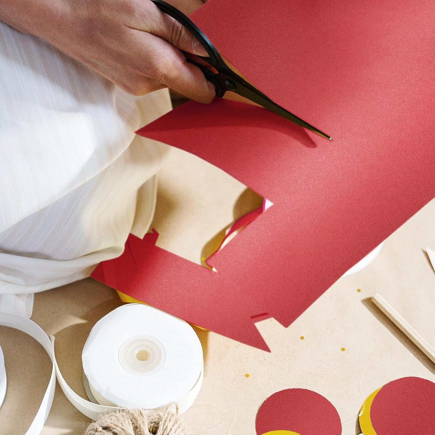 100 Sheets White Shimmer Cardstock 8.5 x 11 Certificate Paper, Goefun 80lb Pearlescent Paper for Invitations, Certificates, Crafts, DIY Cards