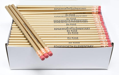 Pencil Guy Promotional Personalized Imprinted Round Pencils.-500 per box