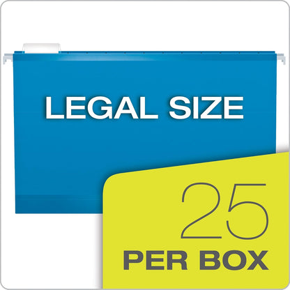 Pendaflex Hanging File Folders, Legal Size, Aqua (PFX415315AQU)