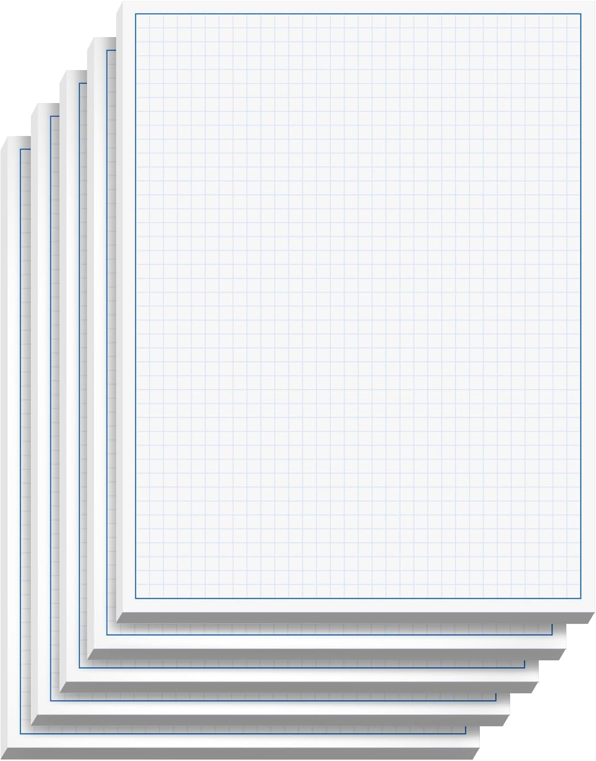 Graph Paper Pad for Blueprint Drawings, Drafting, Engineering Drawing, and Planning - Graph Paper 11x17 Blueprint Quadrille Grid Paper Pads with Blue Lines, High Brightness 50 Sheets (1-Pack)