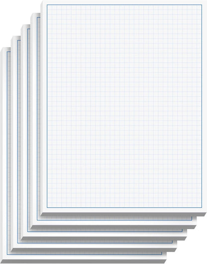 Graph Paper Pad for Blueprint Drawings, Drafting, Engineering Drawing, and Planning - Graph Paper 11x17 Blueprint Quadrille Grid Paper Pads with Blue Lines, High Brightness 50 Sheets (1-Pack)