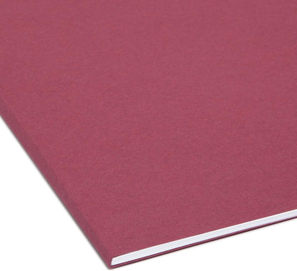 Smead Interior File Folder, 1/3-Cut Tab, Letter Size, Aqua, 100 per Box, Expandable File Folders for Filing Cabinet