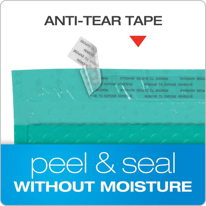 Quality Park Bubble Mailers, 8.5 x 11 Shipping Envelopes, Water Resistant White Poly Padded Envelopes, Redi-Strip Peel Off Closure, 25/Box (QUA85859)