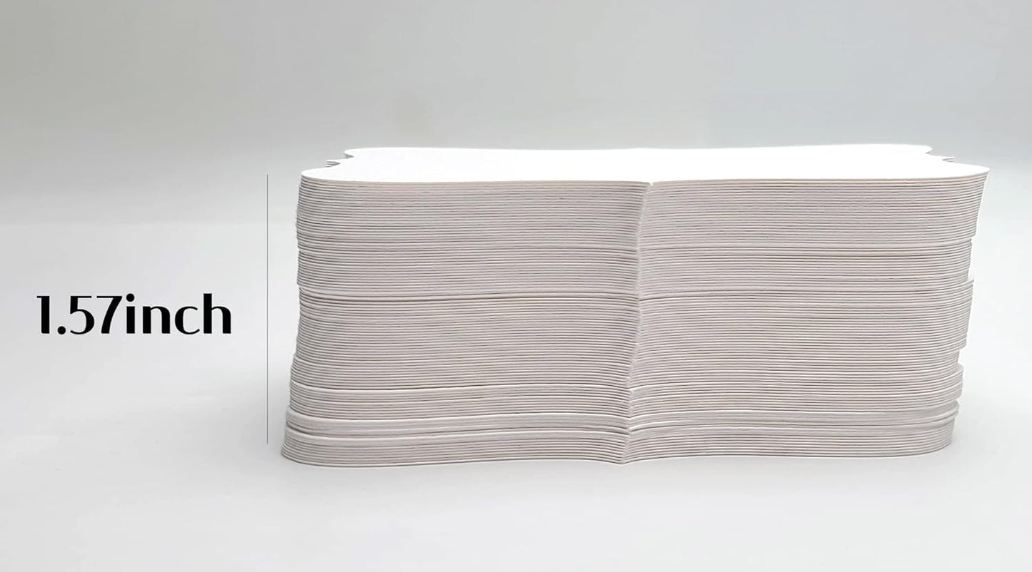 3.5 x 2 Blank Index Cards, Extra White (Soft Warm White, Not Pure White), 300gsm Thick Cardstock, 100 Pack – PPAPPAPPIYO