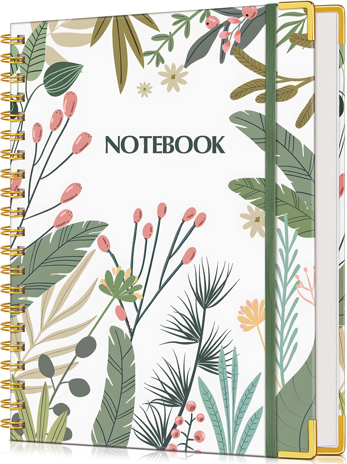 Lined Spiral Notebook Journal for Women, 200 Pages Cute Notebooks 8.5” x 11”, A4 Large Hardcover Spiral Journals with 100 GSM Thick Paper, College Ruled Notebook for Writing Work School, Autumn Tree