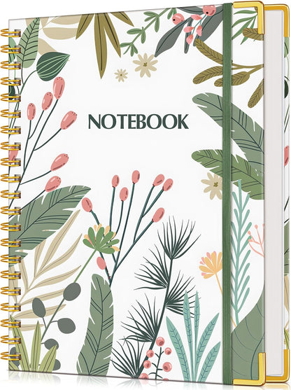 Lined Spiral Notebook Journal for Women, 200 Pages Cute Notebooks 8.5” x 11”, A4 Large Hardcover Spiral Journals with 100 GSM Thick Paper, College Ruled Notebook for Writing Work School, Autumn Tree