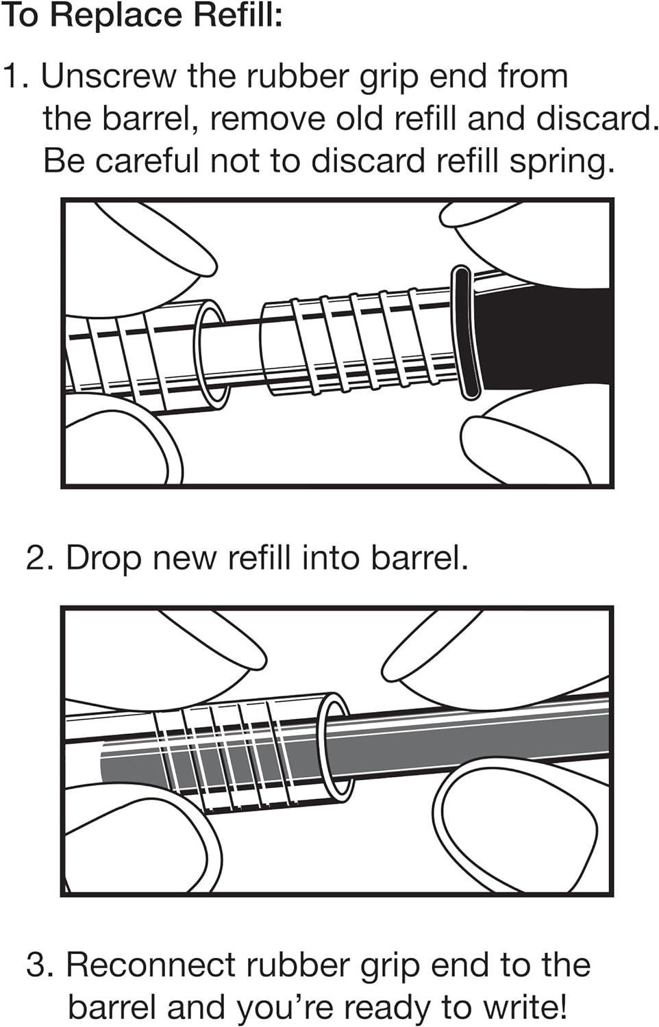 PILOT Pen G2 Gel Ink Refills For Rolling Ball Pens, Fine Point, 0.7mm, Black Ink, 12-Pack