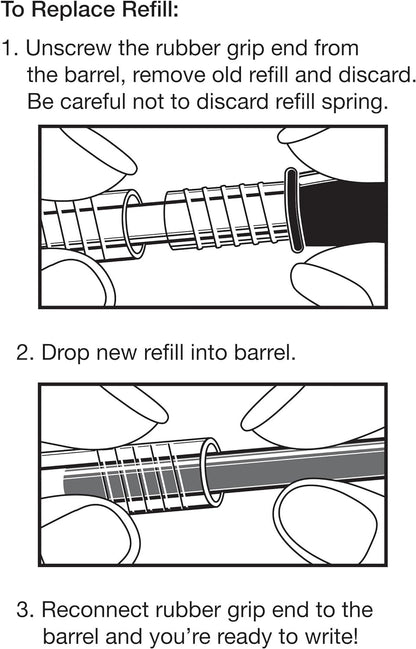 PILOT Pen G2 Gel Ink Refills For Rolling Ball Pens, Fine Point, 0.7mm, Black Ink, 12-Pack