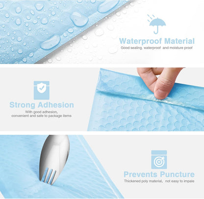 Metronic Bubble Mailers 6x10 Inch 100 Pack Black Usable Size 6x9" Opaque Padded Envelopes Waterproof Bubble Envelopes Cushioning Mailer for Small Business Mailing Makeup Jewelry Gifts
